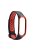 Hollow Two-tone Soft Silicone Watch Strap for Xiaomi Mi Smart Band 4 / Mi Band 3 - Red / Black