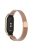 KALEBOL KLB-ML-001 For Xiaomi Mi Band 4 / 3 Milanese Mesh Band Magnetic Stainless Steel Watch Strap - Retro Gold