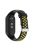 KALEBOL KLB-SSGJ-001 For Xiaomi Mi Band 9 NFC / Mi Band 9 / Smart Band 8 NFC / Smart Band 8 Silicone Watch Band Waterproof Strap - Black+Yellow