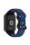 KALEBOL KLB-SSGJ-002 For Xiaomi Smart Band 8 Pro / Redmi Watch 4 Silicone Strap Dual Color - Black+Blue