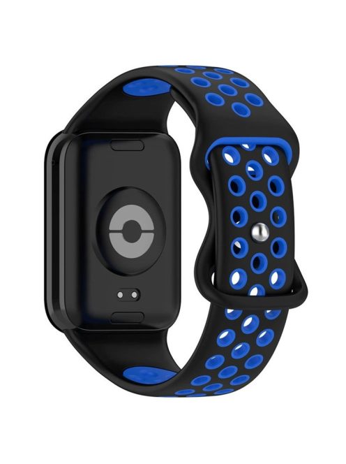 KALEBOL KLB-SSGJ-002 For Xiaomi Smart Band 8 Pro / Redmi Watch 4 Silicone Strap Dual Color - Black+Blue