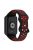 KALEBOL KLB-SSGJ-002 For Xiaomi Smart Band 8 Pro / Redmi Watch 4 Silicone Strap Dual Color - Black+Red