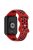 KALEBOL KLB-SSGJ-002 For Xiaomi Smart Band 8 Pro / Redmi Watch 4 Silicone Strap Dual Color - Red+Black