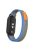 KALEBOL KLB-YJNLHH-001 for Xiaomi Mi Band 9 NFC / Mi Band 9 / Smart Band 8 NFC / Smart Band 8 Nylon Band Strap Replacement Wristband - Blue+Grey