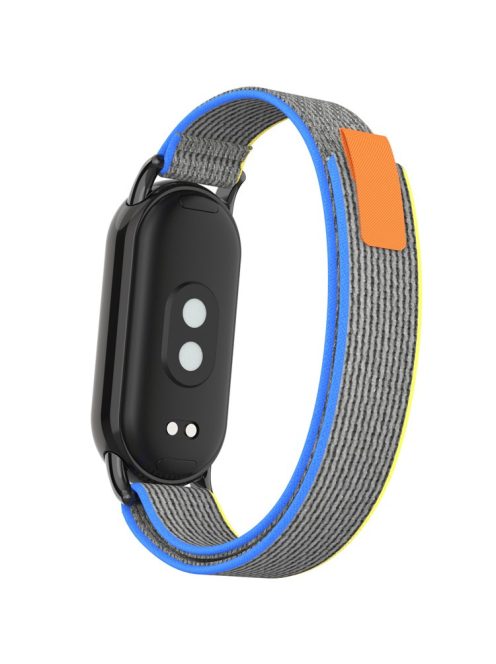 KALEBOL KLB-YJNLHH-001 for Xiaomi Mi Band 9 NFC / Mi Band 9 / Smart Band 8 NFC / Smart Band 8 Nylon Band Strap Replacement Wristband - Blue+Grey