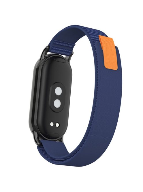 KALEBOL KLB-YJNLHH-001 for Xiaomi Mi Band 9 NFC / Mi Band 9 / Smart Band 8 NFC / Smart Band 8 Nylon Band Strap Replacement Wristband - Navy Blue