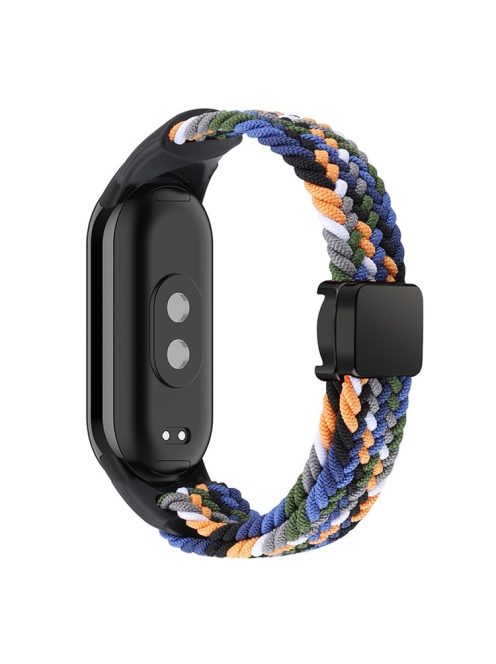 Magnetic Braided Nylon Strap for Xiaomi Mi Band 9 NFC / Mi Band 9 / Smart Band 8 NFC / Smart Band 8 Replacement Watch Band - Denim Color