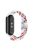 Magnetic Braided Nylon Strap for Xiaomi Mi Band 9 NFC / Mi Band 9 / Smart Band 8 NFC / Smart Band 8 Replacement Watch Band - White Rainbow