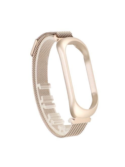 Milanese Stainless Steel Watch Band Wristband Strap for Xiaomi Mi Band 5 - Rose Gold