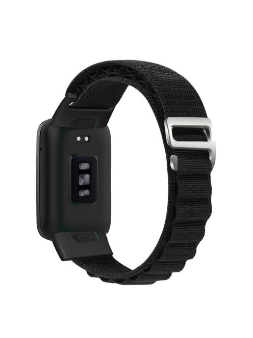 Nylon Watch Band for Xiaomi Mi Band 7 Pro Adjustable Replacement Wrist Strap - Black