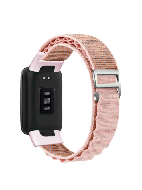 Nylon Watch Band for Xiaomi Mi Band 7 Pro Adjustable Replacement Wrist Strap - Pink