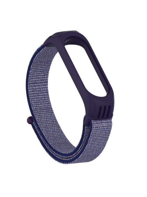 Nylon Weaven Loop Fastener Smart Bracelet Band Replacement for Xiaomi Mi Band 5 - Midnight Blue