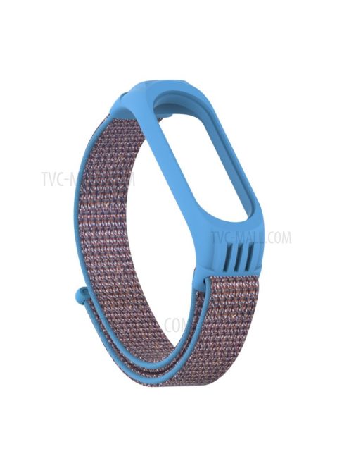 Nylon Weaven Loop Fastener Smart Bracelet Band Replacement for Xiaomi Mi Band 5 - Sky Blue