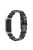 Oval Resin Smart Watch Wrist Band Replacement Strap for Xiaomi Mi Band 3/Band 4 - Black