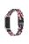 Oval Resin Smart Watch Wrist Band Replacement Strap for Xiaomi Mi Band 3/Band 4 - Black/Pink