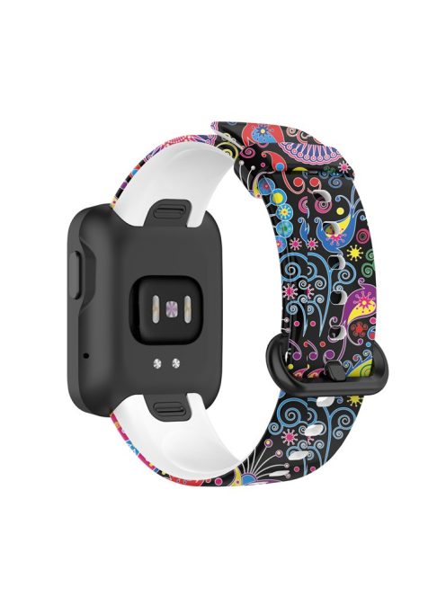 Pattern Printed Watchband Silicone Adjustable Smart Watch Strap for Xiaomi Redmi Watch / Mi Watch Lite - Peacock