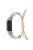 Pearl Decor Adjustable Braided Rope Replacement Watchband Smart Watch Wrist Strap for Xiaomi Mi Band 5/6 - Apricot