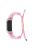 Pearl Decor Adjustable Braided Rope Replacement Watchband Smart Watch Wrist Strap for Xiaomi Mi Band 5/6 - Pink