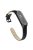 Quality Genuine Leather Watch Band Strap [Black Frame] for Xiaomi Mi Band 5 - Black