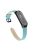 Quality Genuine Leather Watch Band Strap [Black Frame] for Xiaomi Mi Band 5 - Blue