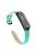 Quality Genuine Leather Watch Band Strap [Black Frame] for Xiaomi Mi Band 5 - Cyan