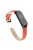 Quality Genuine Leather Watch Band Strap [Black Frame] for Xiaomi Mi Band 5 - Orange