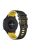 Replacement Smart Watch Strap Silicone Wrist Band 22mm for Xiaomi Mi Watch Color Sports - Black/Yellow