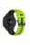 Replacement Smart Watch Strap Silicone Wrist Band 22mm for Xiaomi Mi Watch Color Sports - Lime/Black