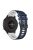 Replacement Smart Watch Strap Silicone Wrist Band 22mm for Xiaomi Mi Watch Color Sports - Midnight Blue/White