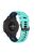 Replacement Smart Watch Strap Silicone Wrist Band 22mm for Xiaomi Mi Watch Color Sports - Mint Green/Midnight Blue