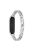 Rhinestone Decor Metal Watchband for Xiaomi Mi Band 4/3 - Silver