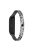 Rhinestone Decor Stainless Steel Smart Watch Band for Xiaomi Mi Band 5 - Black