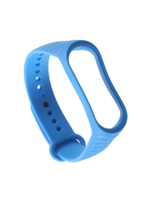 Rhombus Texture Soft TPU Sports Strap Replacement for Xiaomi Mi Smart Band 4 / Mi Band 3 - Dark Blue