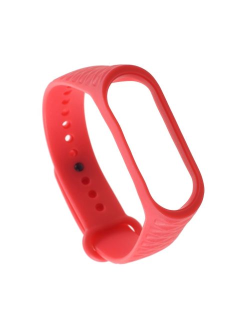 Rhombus Texture Soft TPU Wrist Band Replacement for Xiaomi Mi Smart Band 4 / Mi Band 3 - Red