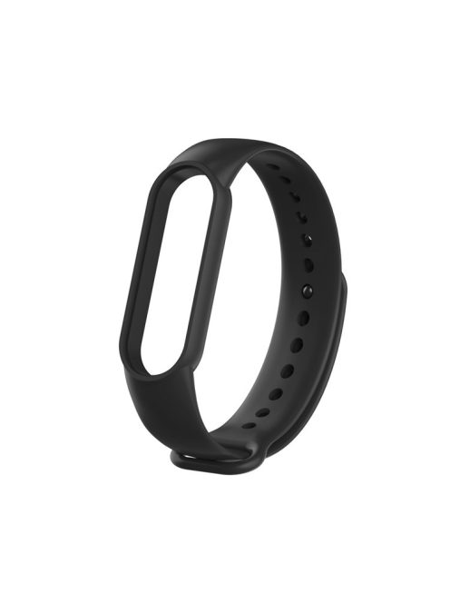 Silicone Strap Replacement for Xiaomi Mi Band 5 / 6 / 7 - Black