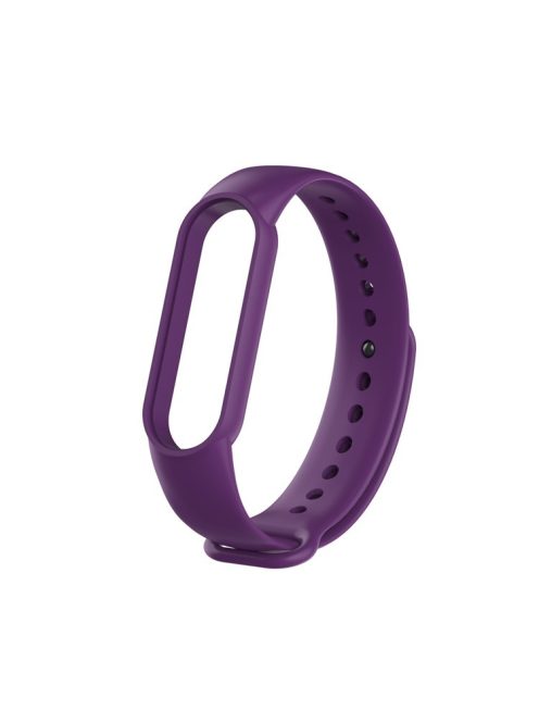 Silicone Strap Replacement for Xiaomi Mi Band 5 / 6 / 7 - Purple