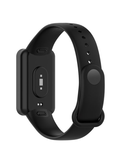 Silicone Waterproof Soft Watch Strap Wristband with Buckle for Xiaomi Redmi Smart Band Pro - Black