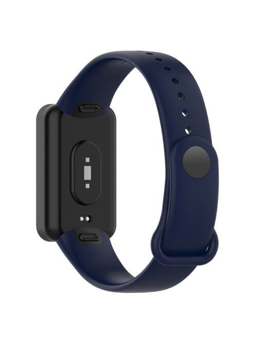 Silicone Waterproof Soft Watch Strap Wristband with Buckle for Xiaomi Redmi Smart Band Pro - Dark Blue