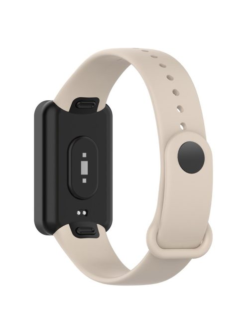 Silicone Waterproof Soft Watch Strap Wristband with Buckle for Xiaomi Redmi Smart Band Pro - Ivory