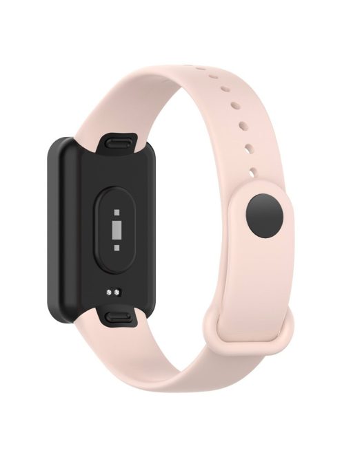 Silicone Waterproof Soft Watch Strap Wristband with Buckle for Xiaomi Redmi Smart Band Pro - Light Pink