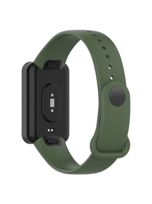 Silicone Waterproof Soft Watch Strap Wristband with Buckle for Xiaomi Redmi Smart Band Pro - Midnight Green