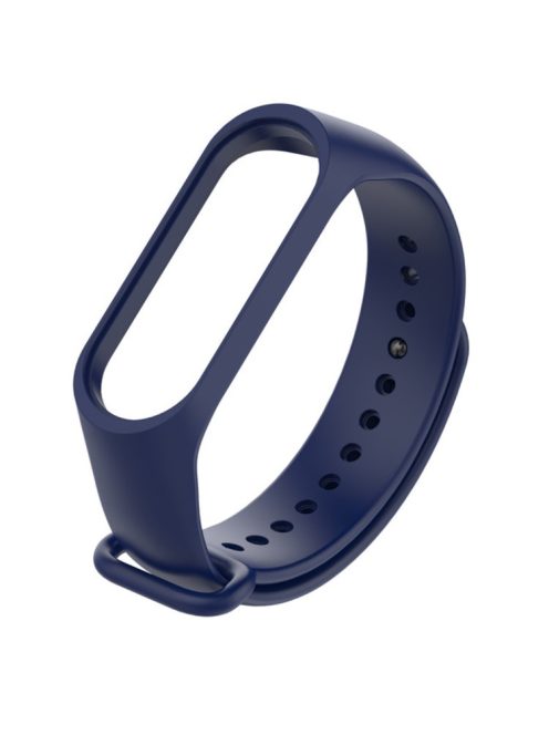 Single-color Silicone Wrist Band Replacement for Xiaomi Mi Band 4 - Dark Blue