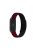 Soft Silicone Magnetic Watch Band Strap + Watch Case Cover Replacement for Xiaomi Mi Band 5/6/7 - Black/Wine Red