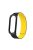 Soft Silicone Magnetic Watch Band Strap + Watch Case Cover Replacement for Xiaomi Mi Band 5/6/7 - Black/Yellow