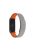 Soft Silicone Magnetic Watch Band Strap + Watch Case Cover Replacement for Xiaomi Mi Band 5/6/7 - Grey/Orange