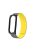 Soft Silicone Magnetic Watch Band Strap + Watch Case Cover Replacement for Xiaomi Mi Band 5/6/7 - Grey/Yellow