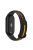 Soft Silicone Watch Band for Xiaomi Mi Band 9 NFC / Mi Band 9 / Smart Band 8 NFC / Smart Band 8 Bi-Color Wrist Strap with Buckle - Black / Yellow