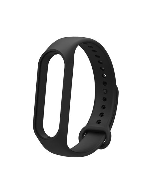 Soft TPU Watch Band for Xiaomi Mi Band 7, Adjustable Wrist Strap Bracelet Replacement - Black