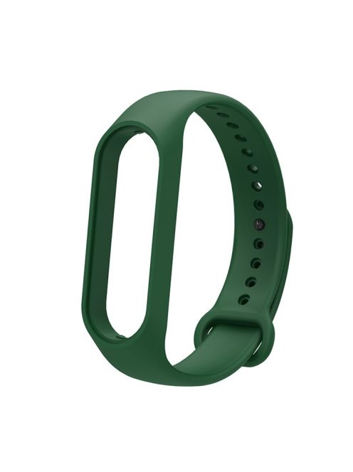 Soft TPU Watch Band for Xiaomi Mi Band 7, Adjustable Wrist Strap Bracelet Replacement - Blackish Green