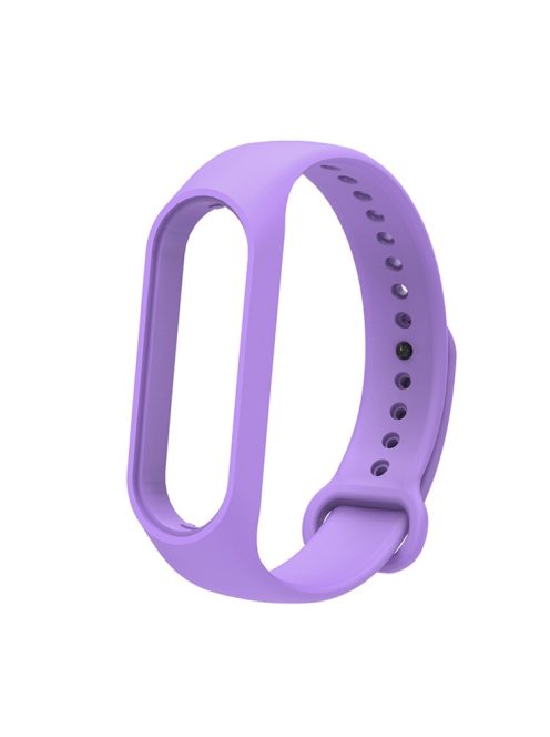 Soft TPU Watch Band for Xiaomi Mi Band 7, Adjustable Wrist Strap Bracelet Replacement - Light Purple